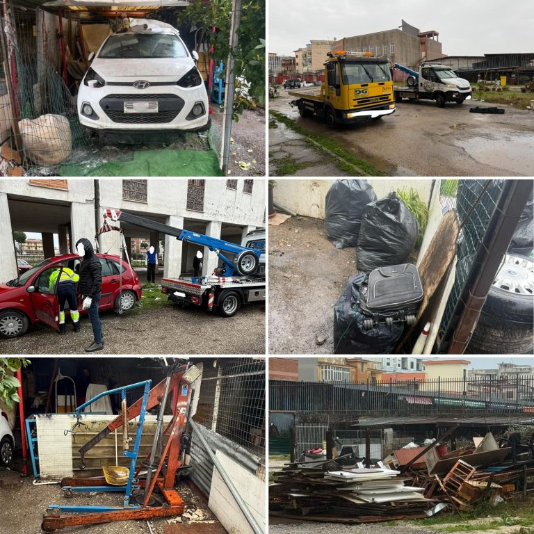 Operazione nell’ex 219 a Casoria, sequestrata maxi area: c’era anche officina abusiva