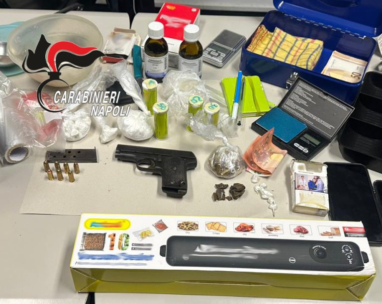 Boscoreale, base in un B&B per preparare la droga: arrestato 43enne