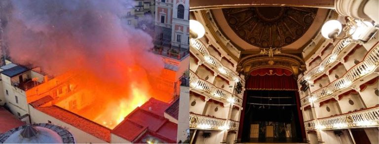 Quando il mare non bagna più Napoli: il rogo del Sannazaro e la ferita della cultura