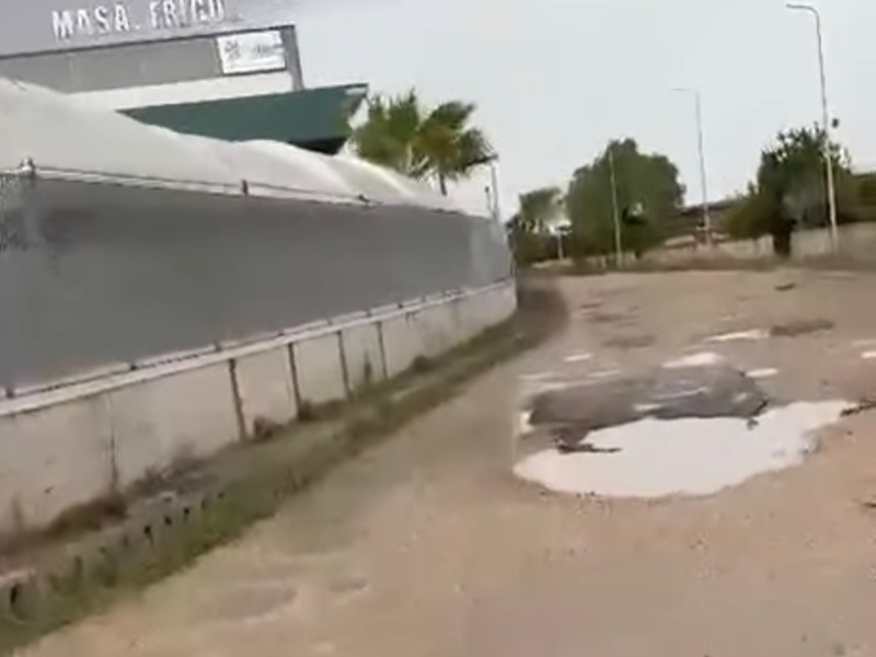 Strade impraticabili nella zona industriale di San Vitaliano