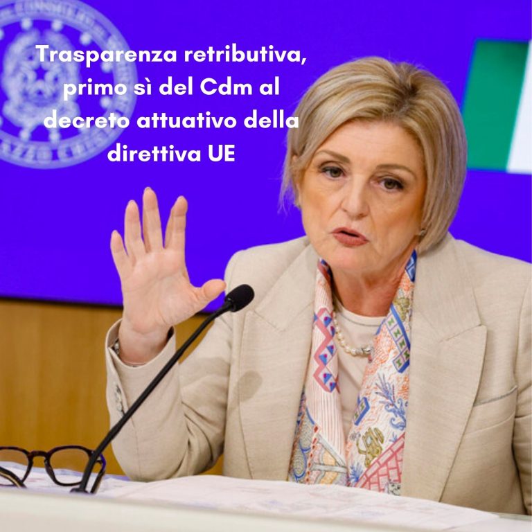Ministero del Lavoro: trasparenza retributiva, primo sì del Cdm al decreto attuativo della direttiva UE