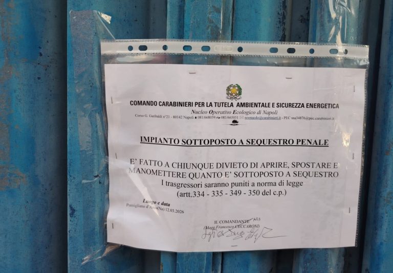Pomigliano, blitz dei carabinieri del Noe: sequestrata azienda di rottami