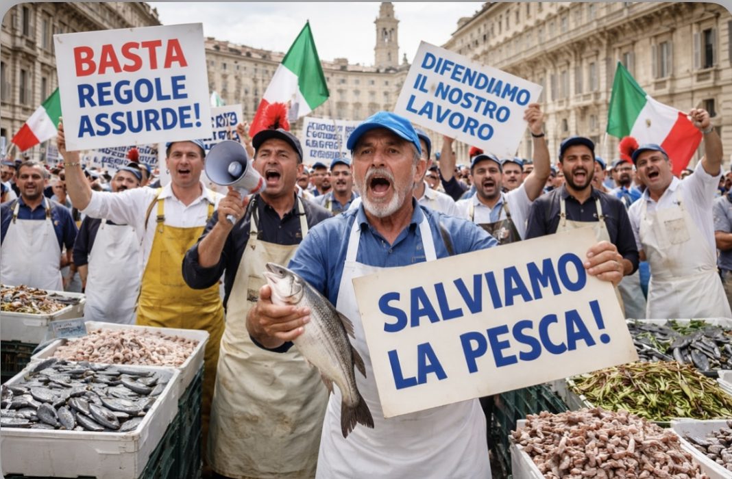 Pescivendoli in piazza a Napoli: “Meno disinformazione sull’epatite A, ci stanno rovinando”