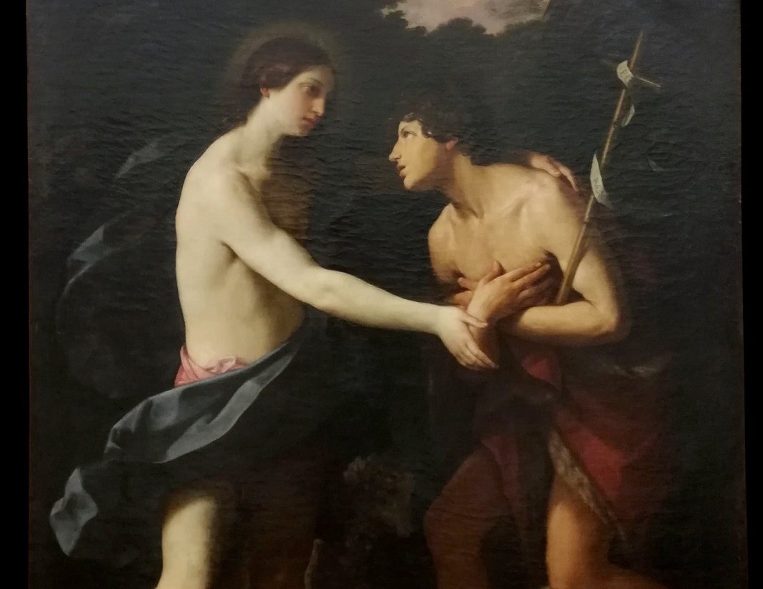 “Incontro tra Cristo e il Battista”, un capolavoro di Guido Reni nella Chiesa dei Girolamini, tesoro di Napoli