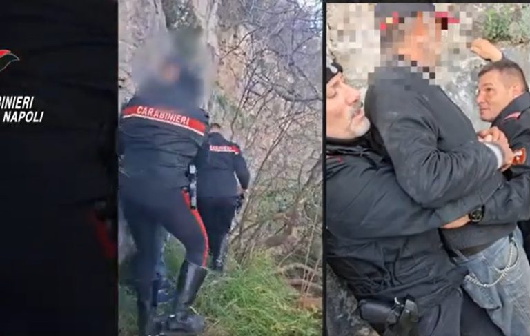 In bilico sul burrone per farla finita, salvataggio eroico dei carabinieri