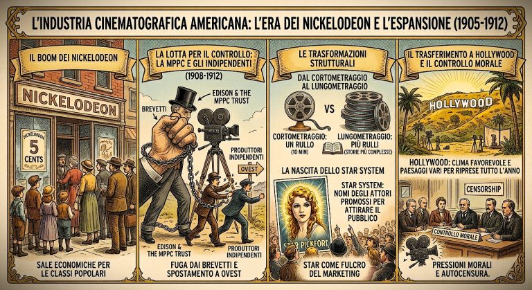 Dal boom dei Nickelodeons al controllo sociale e l’autocensura