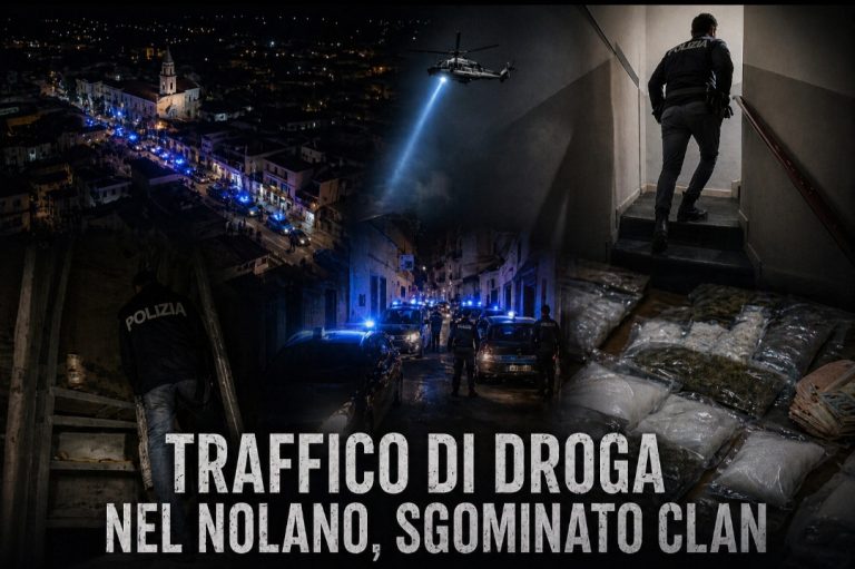 Traffico di droga nelle mani del clan Russo, 23 arresti nel Nolano