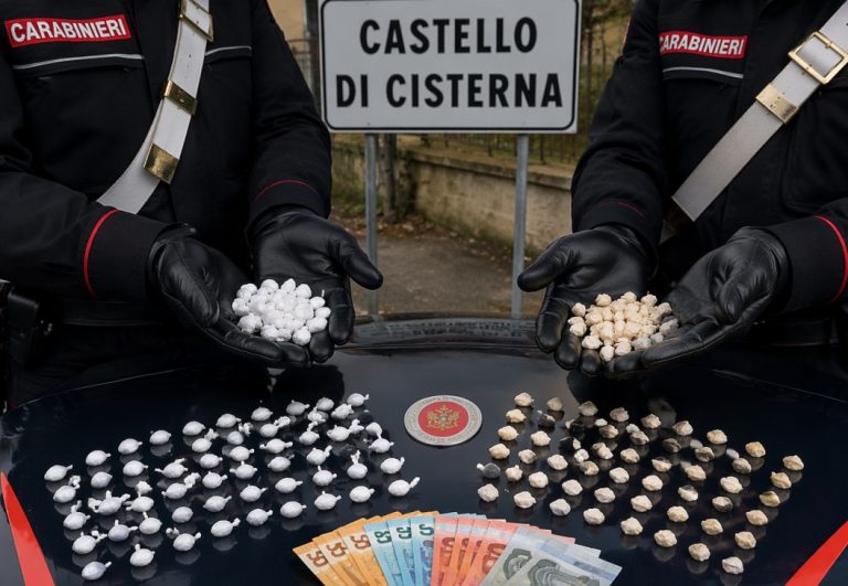 Castello di Cisterna, 86 dosi di droga: arrestato 28enne nel rione 219