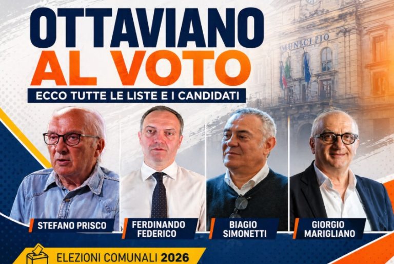 Ottaviano al voto: tutti i candidati e le liste delle 4 coalizioni