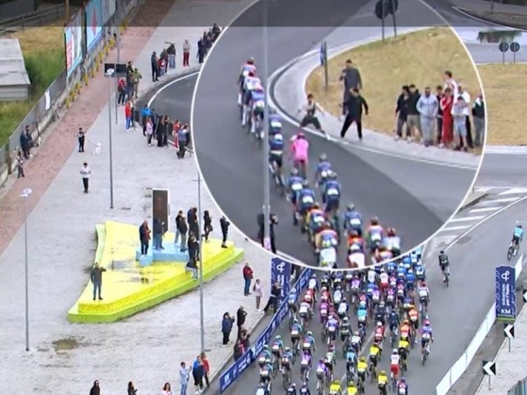 Giro d’Italia: a San Vitaliano sfiorata la caduta dei ciclisti