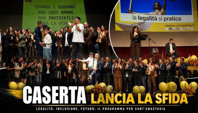 Sant’Anastasia, Caserta fa il pienone al Metropolitan e accende la campagna: “Legalità e discontinuità”