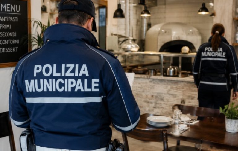 Marigliano, vigili in un ristorante: multa da 5mila euro: scoperte diverse irregolarità