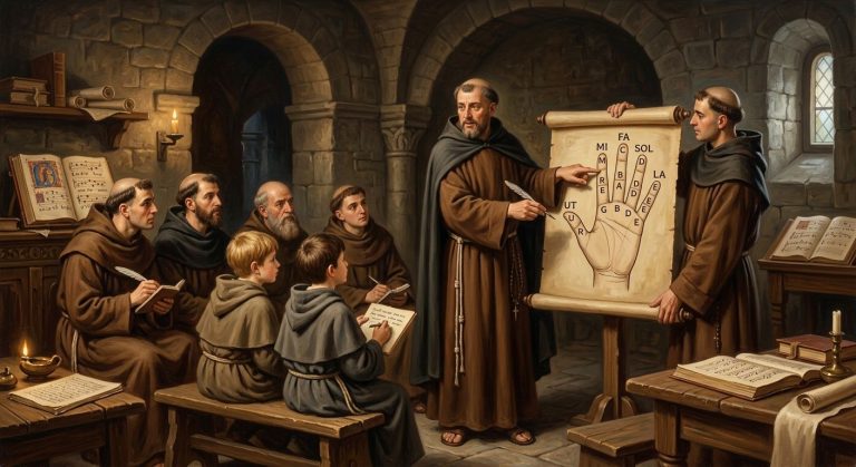 La trasmissione e trasformazione musicale nel Medioevo: Guido D’Arezzo e l’evoluzione della scrittura neumatica