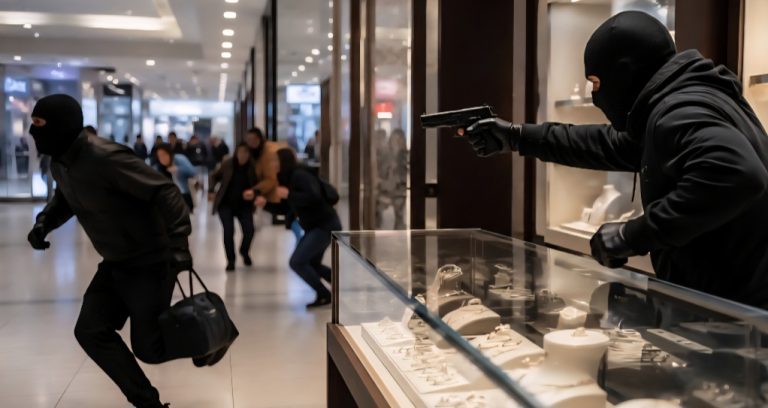 Rapina con spari alla gioielleria del centro commerciale