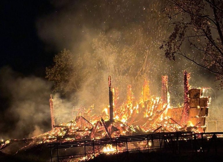 Poggiomarino sotto choc: incendio devasta parte del Parco Archeologico di Longola