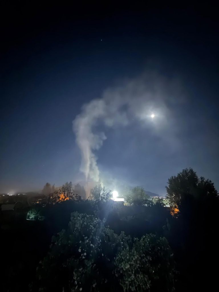 Pomigliano d’Arco: fumi e rumori nella notte dall’impianto di via Ciccarelli