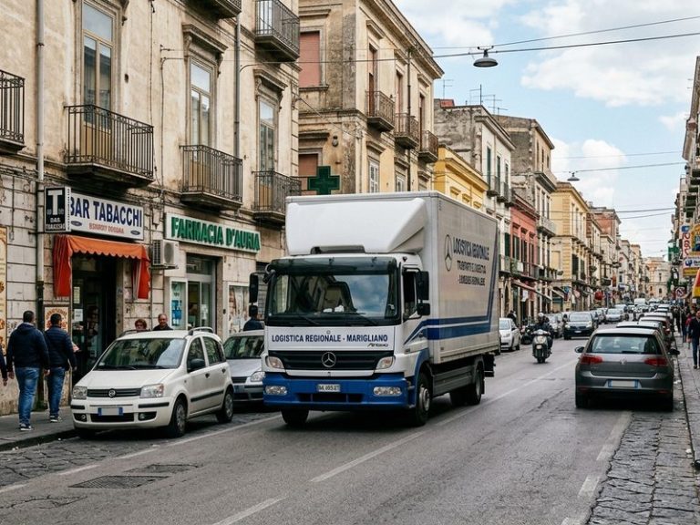 Marigliano, donna investita da un camion nel centro cittadino